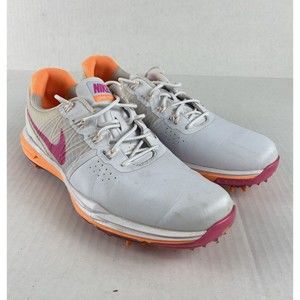 Nike Lunar Control Golf Shoes Women's Size 8 Pink Orange Lunarlon 704676-102
